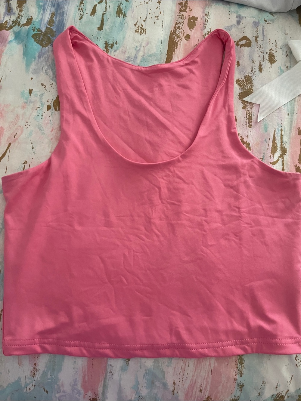 Amazon Women’s Bright Pink Scoop Tank Top